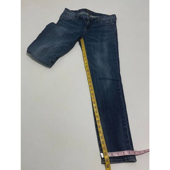 Kut from the Kloth Denim Jeans Mid Rise Slim Fit Dark Wash Blue Women's Size 6 - Picture 4 of 15